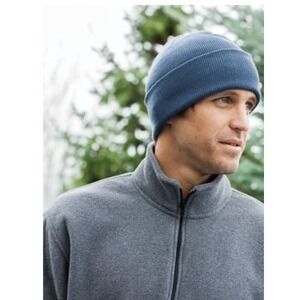 Lot Of 11 Port‎ & Company CP90 Navy Knit Beanie Hat Unisex Winter Cuffed Cap